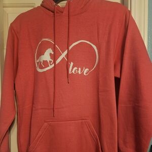Pink Hoodie Infinity Horse size Adult S